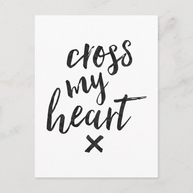 Cross My Heart - Carte Inspiration (Devant)