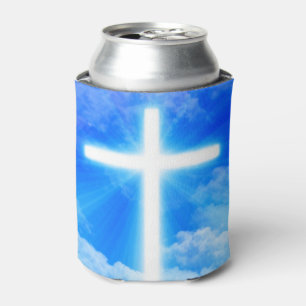 Cross of Light Jesus Christ Customizable Christian Dosenkühler
