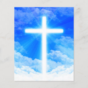 Cross of Light Jesus Christ Customizable Christian Flyer