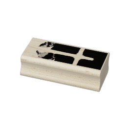 Cross of Light Jesus Christ Customizable Christian Gummistempel