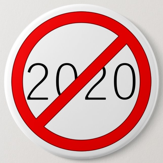"Cross-Out 2020" (BRIGHT) Button (Vorderseite)