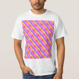Cross-Regenbogenmuster T-Shirt