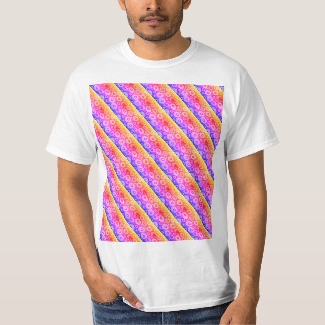 Cross-Regenbogenmuster T-Shirt (Vorderseite)