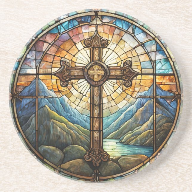 Cross Sandstone Untersetzer (Vorne)