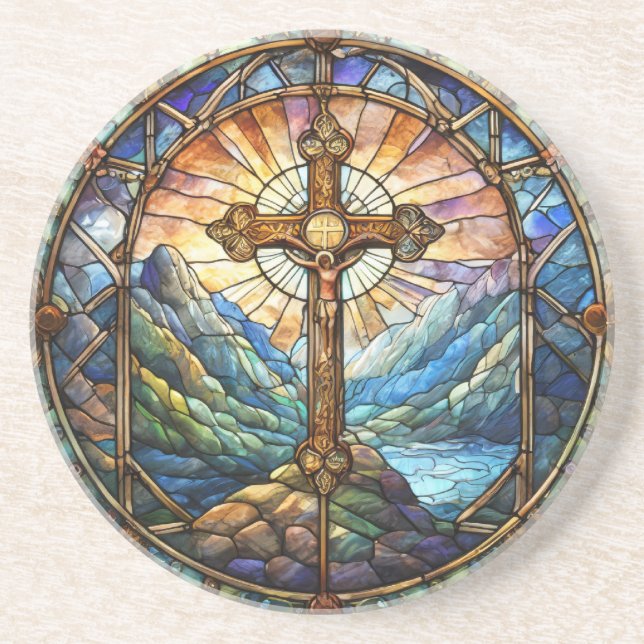 Cross Sandstone Untersetzer (Vorne)