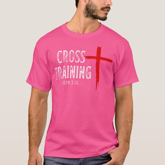 Cross Training Christlich Workout Faith Religious  T-Shirt (Vorderseite)