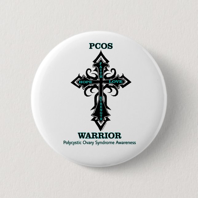 Cross/Warrior...PCOS Button (Vorderseite)
