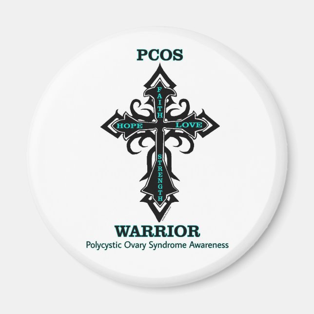 Cross/Warrior...PCOS Magnet (Vorne)