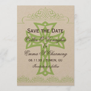 Cross Wedding Save the Date Cards