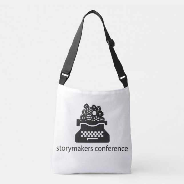 Crossbody Tasche mit schwarzem Logo (Vorderseite)