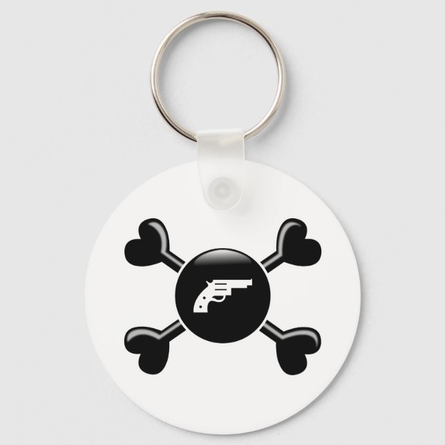 Crossbones Guns Schlüsselanhänger (Vorderseite)