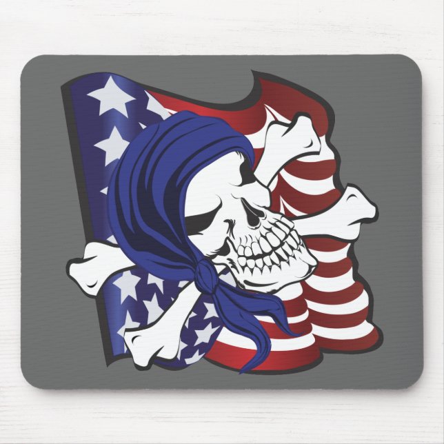 Crossbones USA Mousepad (Vorne)
