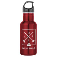 Crossbrauen Curling Water Flasche - Personalisiert