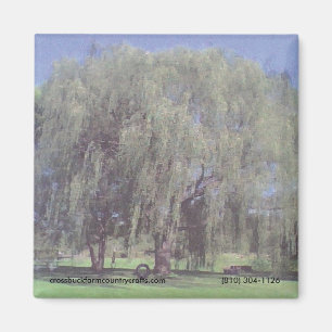 Crossbuck Farm Country Crafts Willow Tree Magnet