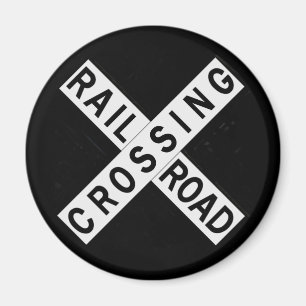 Crossbuck Magnet
