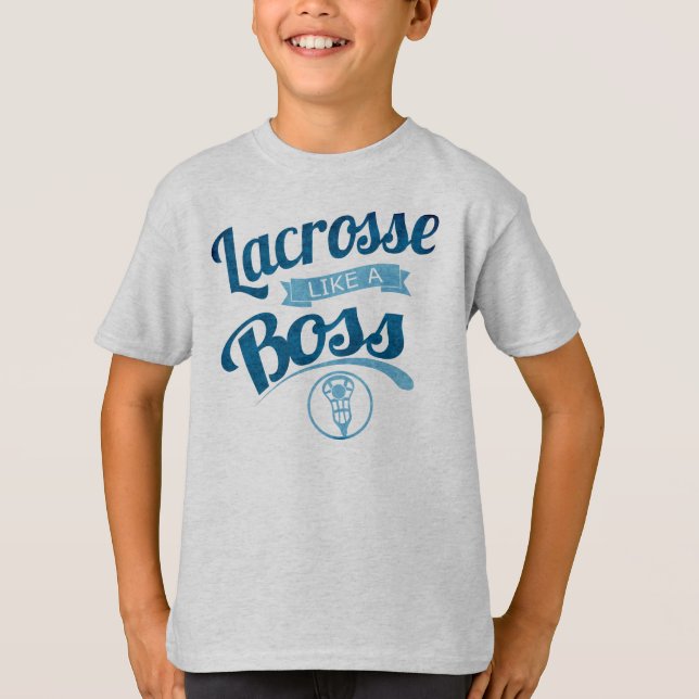 Crosse Pour Enfants Comme Un T-Shirt À Hanes Boss (Devant)