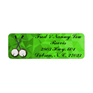 CROSSED BANJOS LABEL