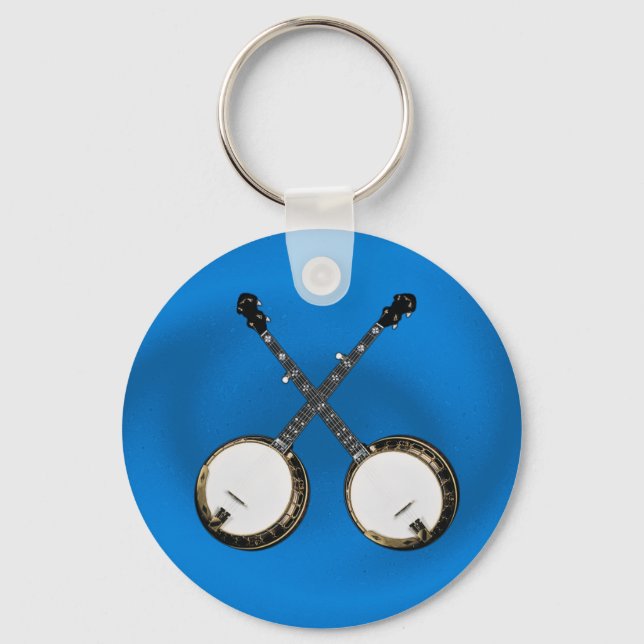 CROSSED BANJOS SCHLÜSSELANHÄNGER (Vorderseite)