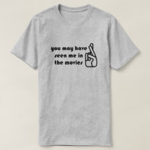 Crossed Fingers Seed in Movies Mens GreyTshirt