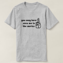 Crossed Fingers Seed in Movies Mens GreyTshirt T-Shirt