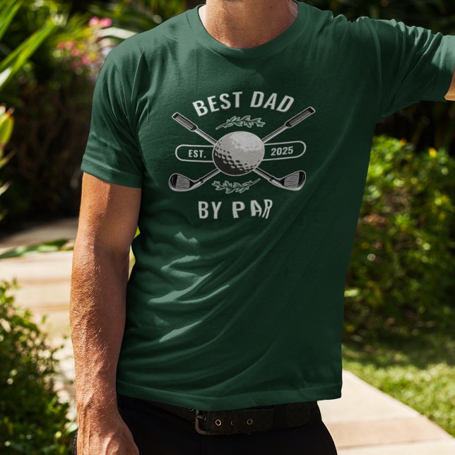 Crossed Golf Clubs & Golf Ball Bester Vater Par T-Shirt (Von Creator hochgeladen)