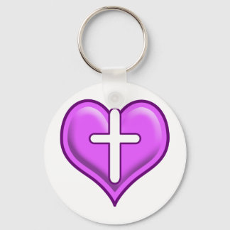 Crossed Hearts Logo Design Schlüsselanhänger