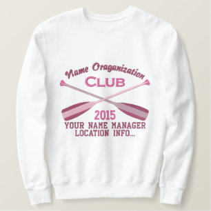 Crossed Paddles Embroidere für Club Camp Besticktes Sweatshirt