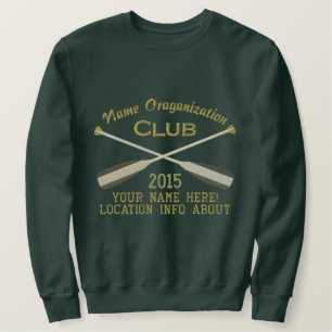 Crossed Paddles Embroidere für Klettergarten Besticktes Sweatshirt