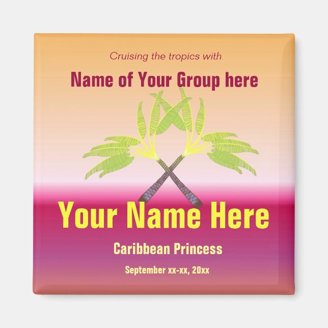 Crossed Palms Grou[ Cruise Magnet (Vorne)