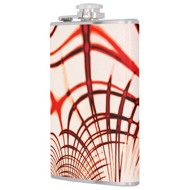 Crossed red red brawn gekrümmte Spuren, Alterseffe Flachmann (Links)