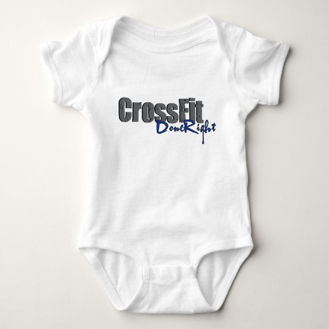 CrossFit DoneRight Logo Baby Strampler (Vorderseite)