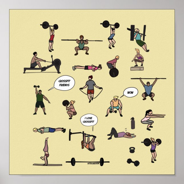 Crossfit-Freundposter Poster (Vorne)
