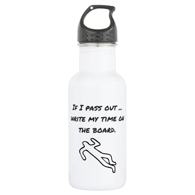 Crossfit-Inspirierte Wasser-Flasche Trinkflasche (Vorderseite)