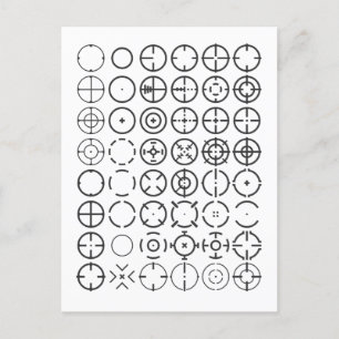 ⌖ Crosshair-Partikel Postkarte