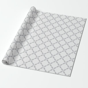 Crosshatch Grau Wrapping Paper Geschenkpapier
