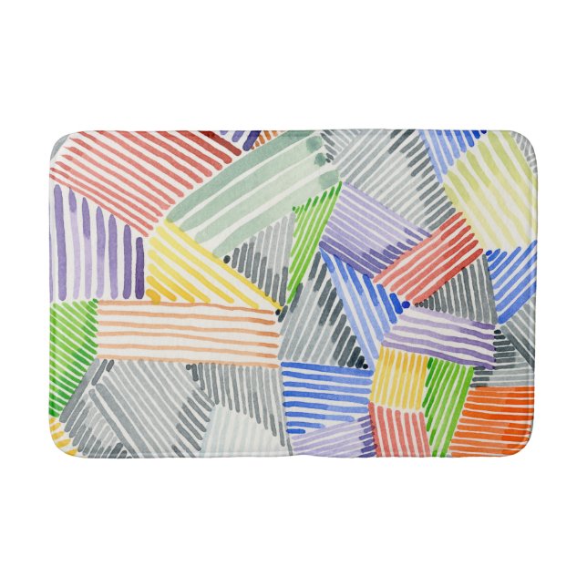 Crosshatch Quilt I Badematte (Vorderseite)