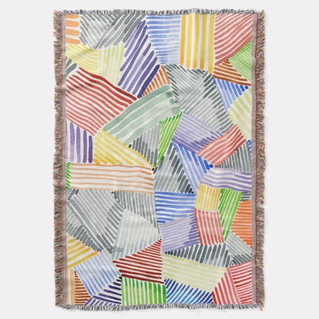 Crosshatch Quilt I Decke (Vorderseite Vertikal)