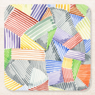 Crosshatch Quilt I Rechteckiger Pappuntersetzer