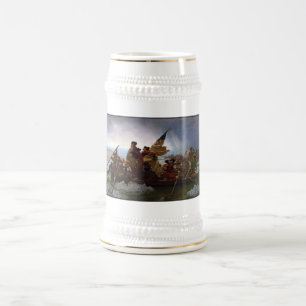 Crossing Delaware 1776: General George Washington Bierglas