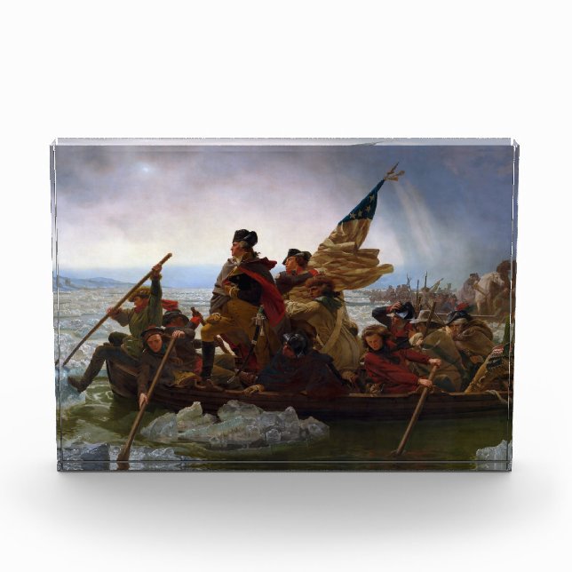 Crossing Delaware 1776: General George Washington Fotoblock (Vorderseite)