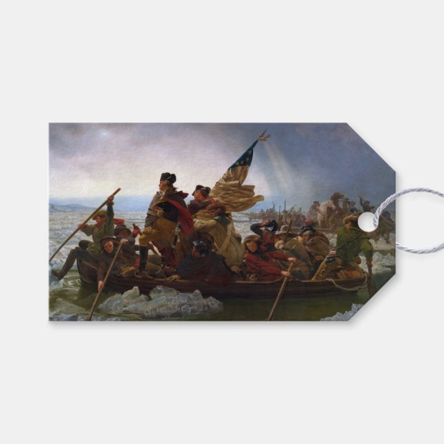 Crossing Delaware 1776: General George Washington Geschenkanhänger (Vorderseite (Horizontal))