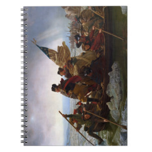 Crossing Delaware 1776: General George Washington Notizblock