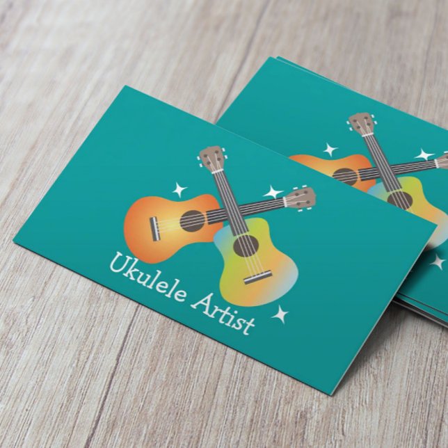 Crossing Ukes Ukulele Artist Business Card Visitenkarte (Von Creator hochgeladen)