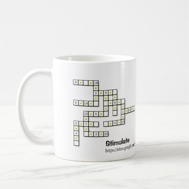 Crossmath Puzzle 1 Coffee Mug Kaffeetasse (Links)