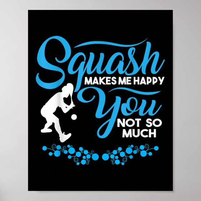 Crossminton Racquetball Speed Badminton Player Squ Poster (Vorne)