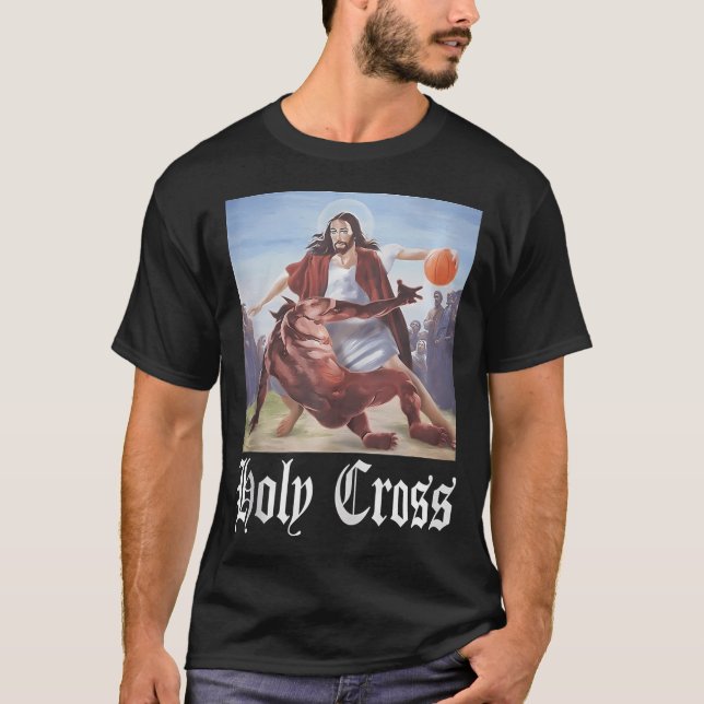 Crossover Basketball Heiligkreuz T-Shirt (Vorderseite)