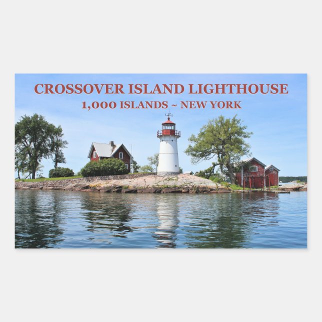 Crossover Island Lighthouse, New York Stickers (Vorderseite)