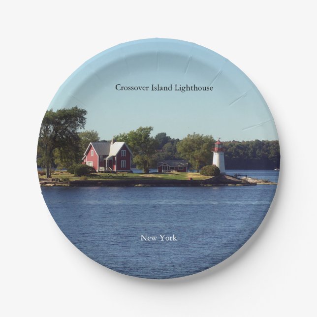Crossover Island Lighthouse Papierplatte Pappteller (Vorderseite)