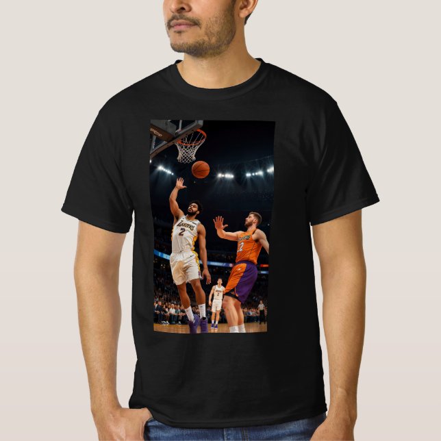 Crossover King : T-shirt à mouvement de basketball (Devant)