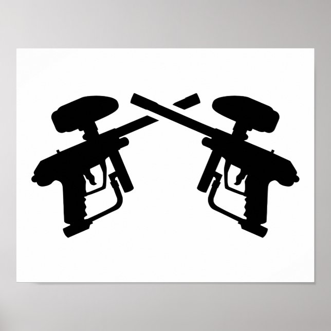 Crossover Paintballwaffe Poster (Vorne)